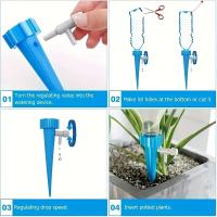 40 Pack De Varillas De Riego Automáticas Ajustables Sistema De Gotas Para Jardín Dispositivo Timado Plástico Para Césped En Casa Colores Variados - details 2