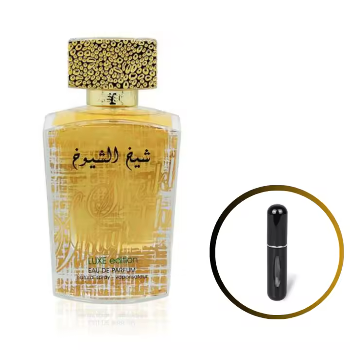 Perfume SHEIKH AL SHUYUKH GOLD Lattafa 100ml +ATOMIZADOR 5ml Recargable GRATIS! UNISEX Perfume Árabe Original De Dubai Emiratos Árabes, oriental - 1