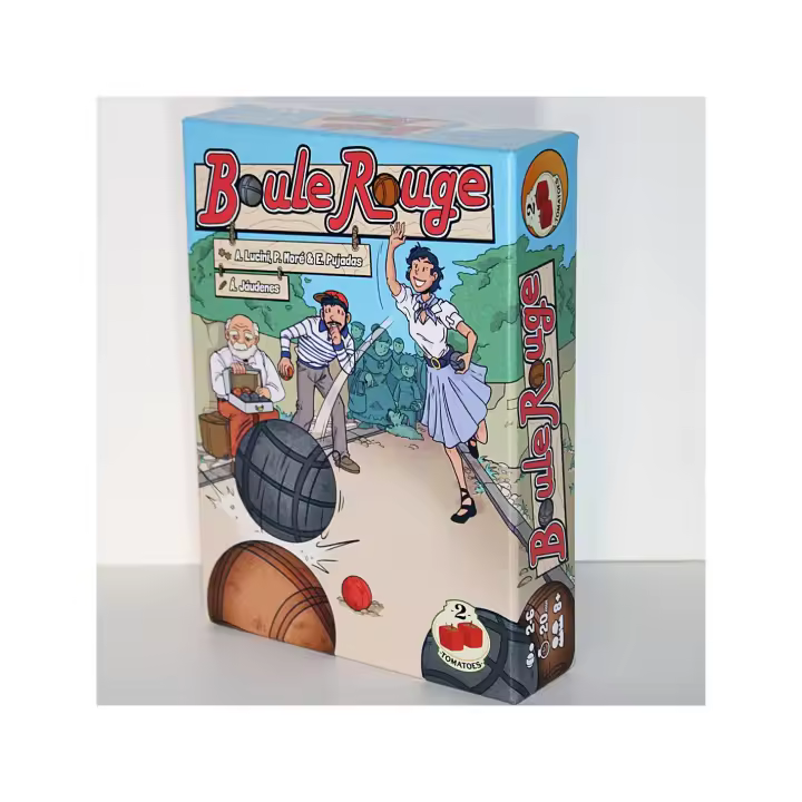 2Tomatoes Games | Boule Rouge | Juego de Tablero por Equipos | Tirar Dados | Juega a la Petanca | 2 a 6 Jugadores | Español, Alemán, Inglés - 1