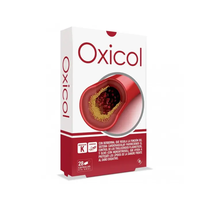 Oxicol 28 cápsulas de Actafarma. Complemento alimenticio que ayuda a mantener unos niveles óptimos de colesterol. - 1