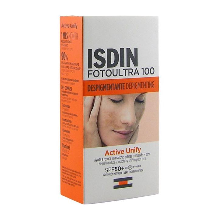 ISDIN FOTOULTRA 100 ACTIVO UNIFICADOR DESPIGMENTANTE SPF50+ 50 ML — oferta en Miravia