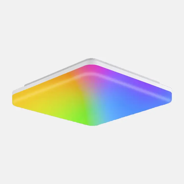 Plafón de Techo RGB, Smart LED Lámpara de techo Regulable 15W, 1500LM WiFi Plafón LED, Temperatura de Color y Brillo Ajustable 3000K-6500K, Compatible con Alexa & Google Home, IP54, para Salón, Dormitorio, Baño, Salón - 1