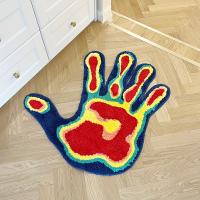 Alfombra En Forma De Palma Suave Y Fluffy Multicolor Para Sala De Estar Y Dormitorio Lavable Máquina Decoración De Hogar Y Habitaciones - details 5