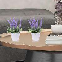1PC Lavanda Artificial De 17CM Decoración Realista Para Escritorio De Oficina Regalo De Presentación Decoración De Hogar Y Oficina - details 8