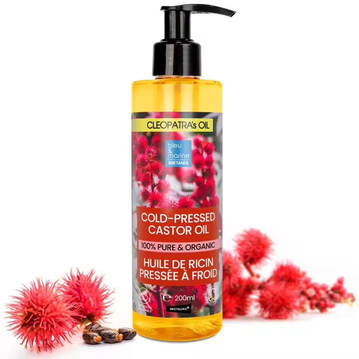 Aceite de Ricino Puro, Hidratante para Cabello y Piel, Fortalece Uñas, Suaviza Arrugas - Bleu & Marine Bretania - 1