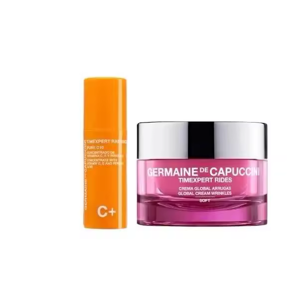 Germaine de capuccini Pure C10 Timexpert Radiance C+15ml + timexpert rides soft global arrugas crema 50 ml - 1