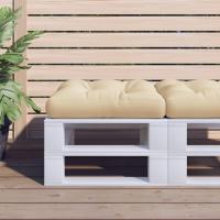vidaXL Cojín para sofá de palets de tela 58x58x10 cm en color Beige/Gris/Taupé y más | acolchados duraderos para sofás de jardín terraza exterior - details 0