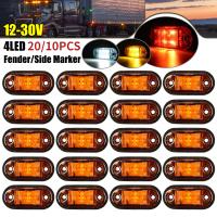 Lámparas De Indicador De Lateral 4 LED 12V-24V Ovaladas Para Camiones Autobuses Y Caravanas Luz De Claridad Para Freno Delantero Y Trasero Accesorio De Vehículo - details 0