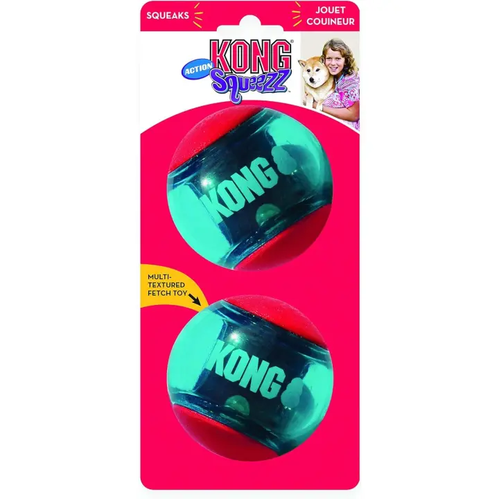KONG SQUEEZZ ACTION PELOTA PARA PERROS TALLA L - 1