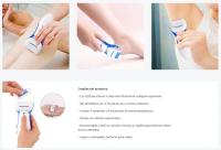 Aigostar Smooth 32JVR - Set de Belleza 5 en 1: Pedicura, Manicura, Depilación, Afeitado y Eliminación de Callos y Piel Muerta. Incluye 7 Cabezales, Luz LED, Potencia 3V, Inalámbrica - details 1