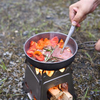 Widesea Sartén De Camping Ultra-Ligera De Titanio Tazón Olla Plato Para Barbecue Picnic Utensilios De Cocina Juego De Mesa - details 5