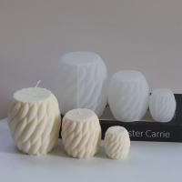 Molde De Velas De Silicona 3D Rotativo Con Gotas De Lluvia Para Artesanía Y Candles Aromáticos Molde De Hueso De Plata Para Resina Y Jabón - details 4