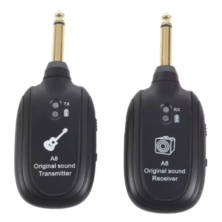 Sistema Inalámbrico Para Guitarra A8 Transmisor Receptor Recargable Integrado Accesorio De Guitarra Sin Cable - 1