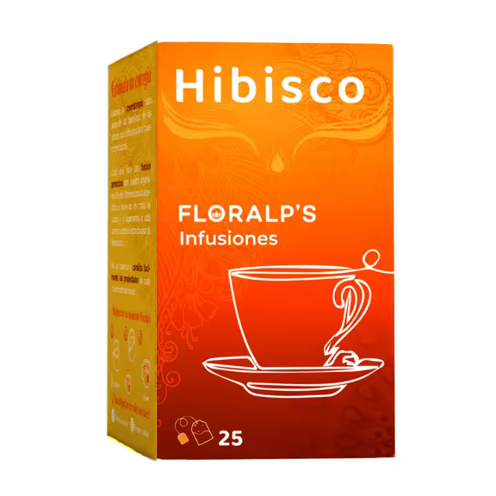 FLORALP'S -  Hibisco Infusión – 25 Sobres | Refrescante y Antioxidante Natural - 1