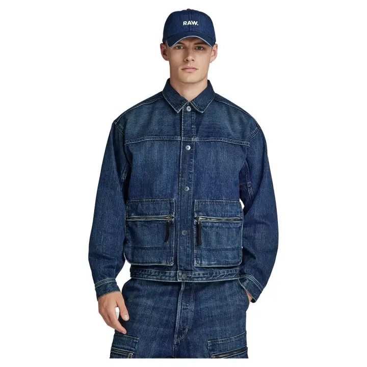 Ropa hombre Chaquetas G-star Chaqueta Utility Coach Azul - 1