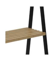 HOGUITA-Estantería Escalera de Bambú 3 y 4 Estantes, Estante de Almacenaje Multifuncional para Baño, Salón y Dormitorio, Estante Escalera para Organizar Espacios en el Hogar, Mueble de Almacenamiento Decorativo y Funcional - details 4
