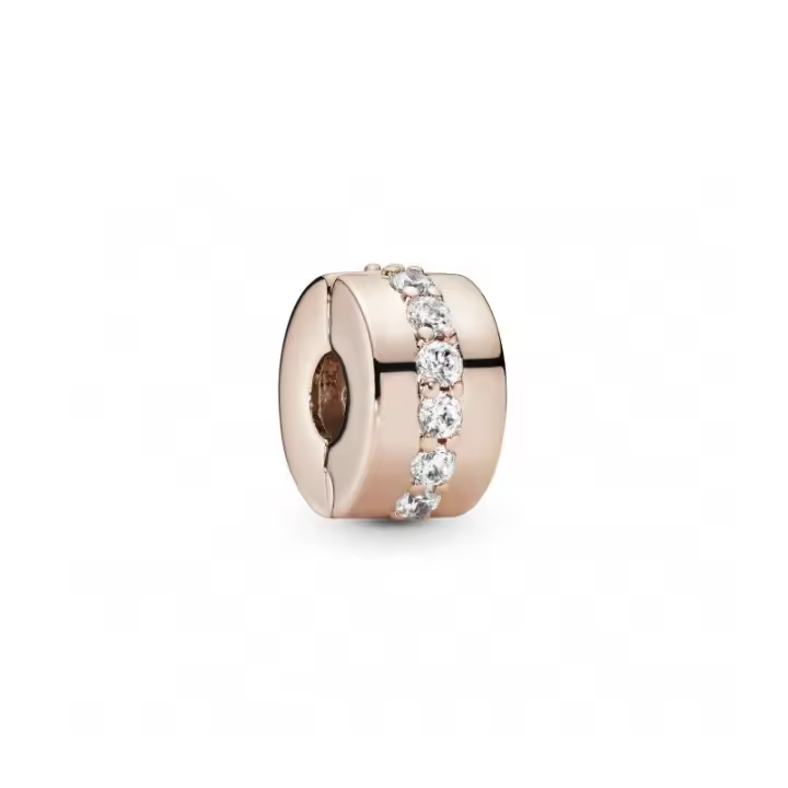 Clip Pandora Rose Hilo Luminoso - 781972CZ - 1