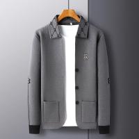 Chaqueta De Punto Para Hombre Con Capucha Estampada De B Diseño Casual De Otoño E Invierno De Marca Alta Manga Larga Cuello En V - details 12