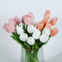 5pcs Arreglo De Tulipes Naranja Artificial Para Decoración De Hogar Y Bodas Flores Artificiales Para Jardín Y Decoración Interior - details 12