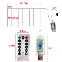 Guirnalda De Luces LED Para Navidad Con Control Remoto USB Decoración De Fiesta Y Boda Para Dormitorio Y Exterior En Casa - details 3