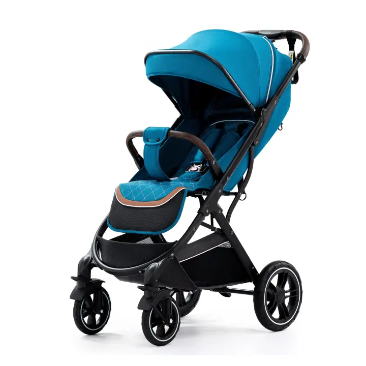 EU Children Store - Silla de paseo Plegable Silla de paseo ligera Carrito bebe Fundas para pies, mosquiteros, cubiertas de lluvia,3 hasta 15 kg - plegable con una mano,asiento regulable - 1