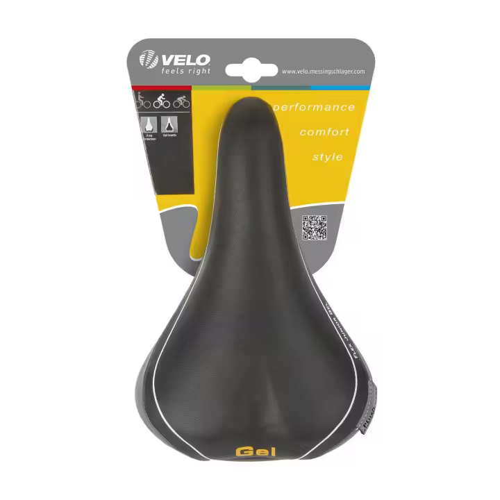 Sillín de bicicleta Messingschlager Velo Junior Gel acolchado - 1