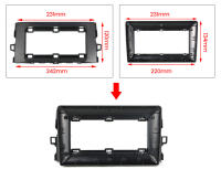 Marco De Radio Para Coche Toyota Auris E150 2006-2012 Kit De Panel De Prensa Fija Adaptador De Placa De Audio - details 0