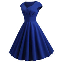 Vestido Midi De Verano Rosa Elegante Para Mujer Vuelta En El Cuello Vintage Rockabilly Pin up Fiesta Oficina Vestido A-Line Suelto - details 9