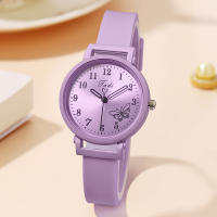 Reloj De Pulsera Para Mujer Con Correa De Silicona Reloj De Cuarzo Estilo Casual Con Marcadores Arábigos Material De Aleación Y Vidrio Regalo Ideal - details 2