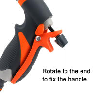 Pistola De Rociador De Jardín Con 8 Modos De Roce Alta Presión Herramienta Para Riego De Césped Limpieza De Coche Ajustable - details 5