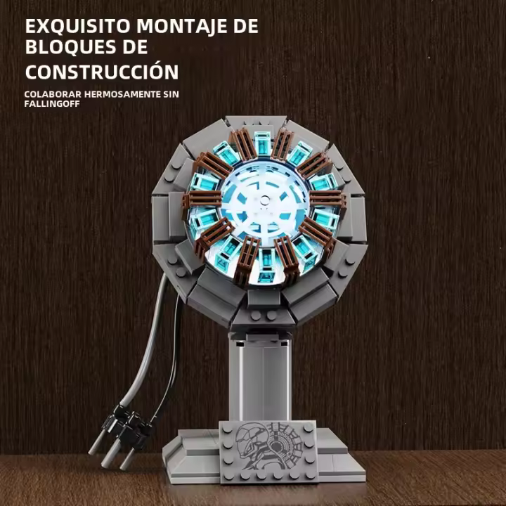 Bloques De Construcción Técnicos De Iron Man Luz Energética Robot Nuclear Mecha Reactor Modelo Juguete Educativo Para Niños - 1