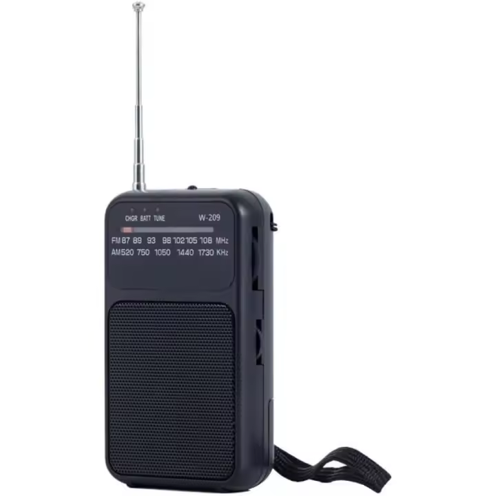Radio portátil, con barerías de transistores, radios AM, FM, SW, watería, radios digitales, radio de reemplazo en caso de Corte de Energía de emergencia. - 1