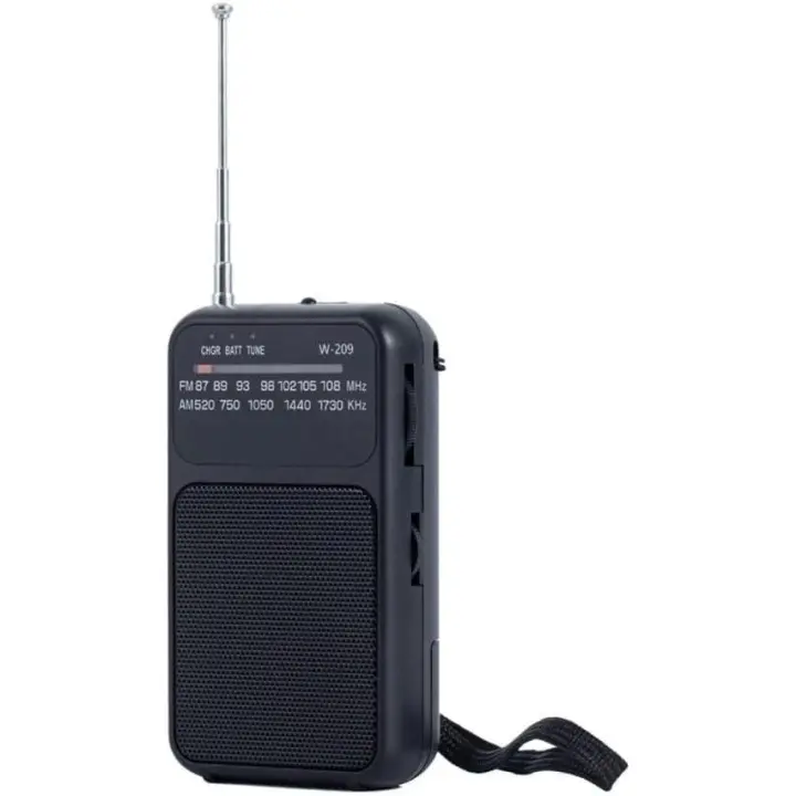 Radio portátil, con barerías de transistores, radios AM, FM, SW, watería, radios digitales, radio de reemplazo en caso de Corte de Energía de emergencia. - 1