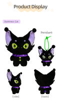 Muñeco De Peluche Demonio Gato De 23CM Para Halloween Regalo Para Niños En Navidad/Día De San Valentín/Todo El Año Material De Poliéster Relleno De Algodón PP - details 9