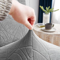 Cubierta De Silla Elástica Para Comedor En Tela Jacquard Espesada Y Spandex Antideslizante Para Sala De Estar Y Cocina - details 3