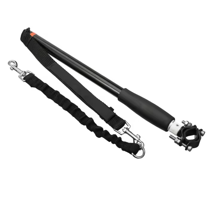 Correa para perro en bicicleta Correa de tracción para perro Correa para perro cargable Andador para perros en bicicleta Productos para mascotas Negro - 1
