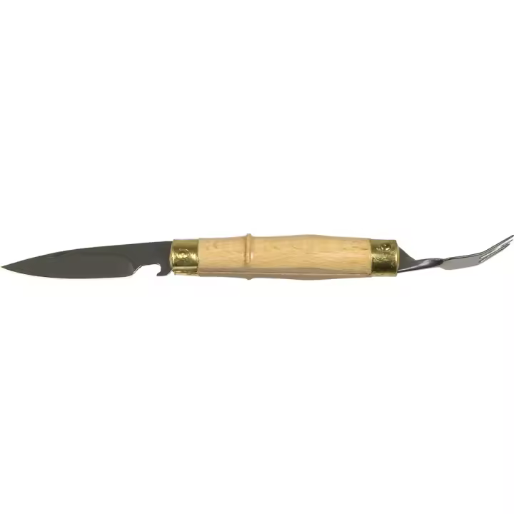 Orework Navaja Palaçoulo con Tenedor y Mango de Madera - 65 Mm Herramientas de Jardinería - 1