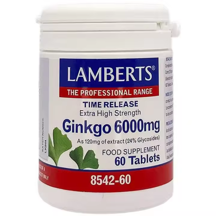 LAMBERTS GINKGO BILOBA 6000mg - 60 TABLETS - 1