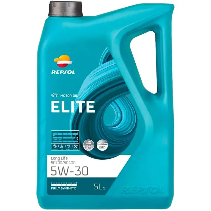 REPSOL  5w30 LL Aceite lubricante sintético de larga duración 5 LITROS - 1