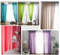 Cortinas De Tulle Sólido Colorido Transparente 100% Poliéster Para Dormitorio Cocina Sala De Estar Habitación De Niños Clase Magnolia Rod Pocket - details 15