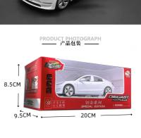 Modelo De Coche Tesla Modelo 3 a Escala 1:32 De Aleación Y Metal Con Sonido Y Luz Regalo Para Niños Colección E126 - details 14