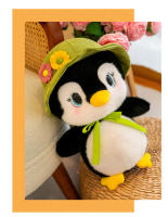 Peluche De Pingüino Redondo Nuevo Con Sombrero Juguete De Peluche De Animales De Dibujos Animados Para Niños Regalo De Cumpleaños Y Navidad - details 9
