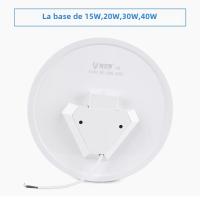 Lámpara De Techo LED Moderna Con Sensor De Movimiento 20W 30W 40W 110V 220V Luz Inteligente Para Sala De Estar Instalación Suelta Material PC Y PVC - details 6