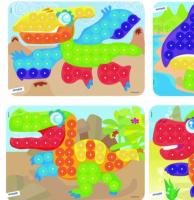 Miniland - Láminas de modelos para mosaicos de pinchos de 20mm. Dinosaurios - details 1