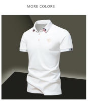 Camisa POLO Para Hombre De Verano Seda De Hielo Secado Rápido Manga Corta Color Sólido Ajuste Suelto Collar De Negocios Top Transpirable - details 18