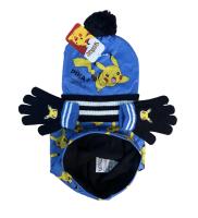 POKEMON Set gorro con pompón, braga cuello y guantes de Pokemon para abrigar a tus niños con su personaje favorito. - details 0