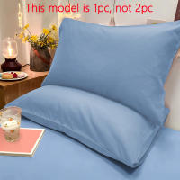 Funda De Almohada Mate De Color Sólido 1 Pieza Suave Y De Buena Calidad Para El Hogar Dormitorio Estilo Sencillo Y Elegante - details 2