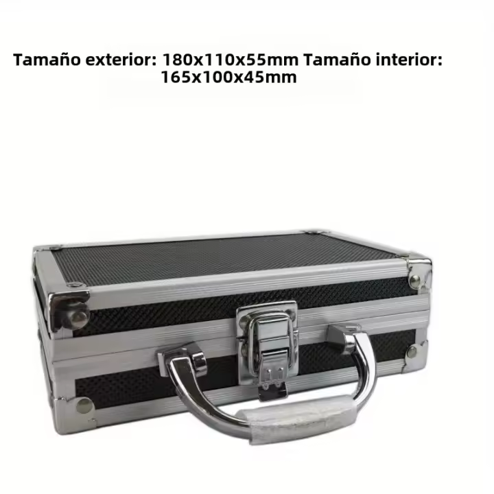 Caja De Herramientas Portátil De Aluminio Con Espuma Resistente a Impactos Caja De Almacenamiento Para Equipamiento De Seguridad Y Instrumentos - 1