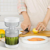 Contenedor De Encurtidos Tapa De Separación Seco Y Húmedo Jars De Olivas a Prueba De Fugas Con Strainer Contenedor Reutilizable Para Almacenamiento De Alimentos - details 6