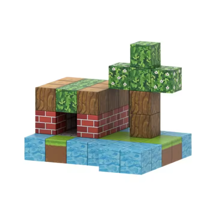 100PCS Bloques De Construcción Magnéticos Grandes DIY Juguetes Educativos Para Niños Set De Diseñador Creativo Regalos Para Niños Aprendizaje a Través De La Juguete - 1
